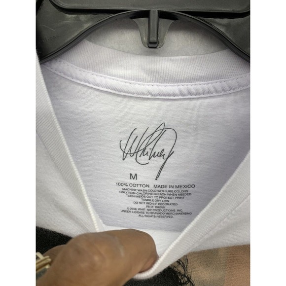 Whitney Houston 100% Cotton Graphic T-Shirt White Unisex Size Medium Crew Neck - Picture 9 of 10